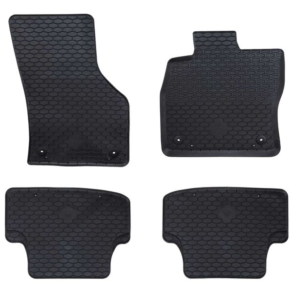 vidaXL Tapis de voiture 4 pcs Noir compatible avec Audi A3 2012-2020
