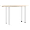 vidaXL Pieds de table de bar 4 pièces Blanc 100-102 cm Acier