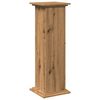vidaXL Pi&eacute;destal avec rangement ch&ecirc;ne artisanal bois d'ing&eacute;nierie