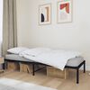 vidaXL Cadre de lit métal sans matelas noir 75x190 cm