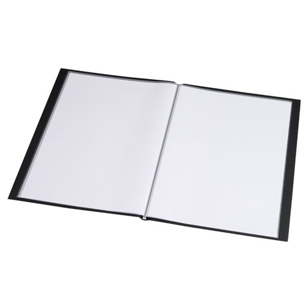 rillstab Dossier de pr&eacute;sentation A4 40 pochettes avec vue de face Noir