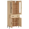vidaXL Buffet haut Ch&ecirc;ne sonoma 69,5x34x180 cm Bois d'ing&eacute;nierie