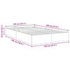vidaXL Lit de Rangement avec matelas Gris clair 120 x 200 cm tissu