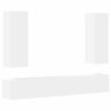 vidaXL Ensemble de meubles TV 5 pcs Blanc Bois d'ing&eacute;nierie