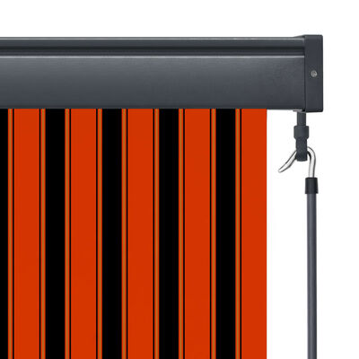 vidaXL Store roulant d'extérieur 100x250 cm Orange et marron
