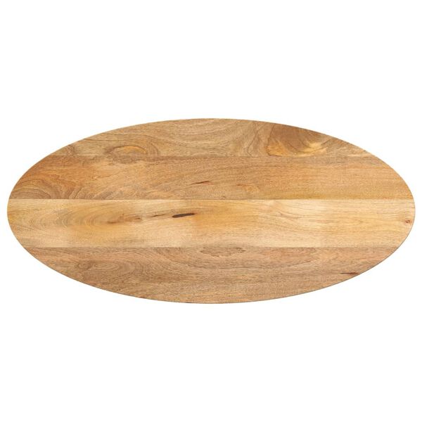 vidaXL Dessus de table 90x40x2,5 cm ovale bois massif de manguier