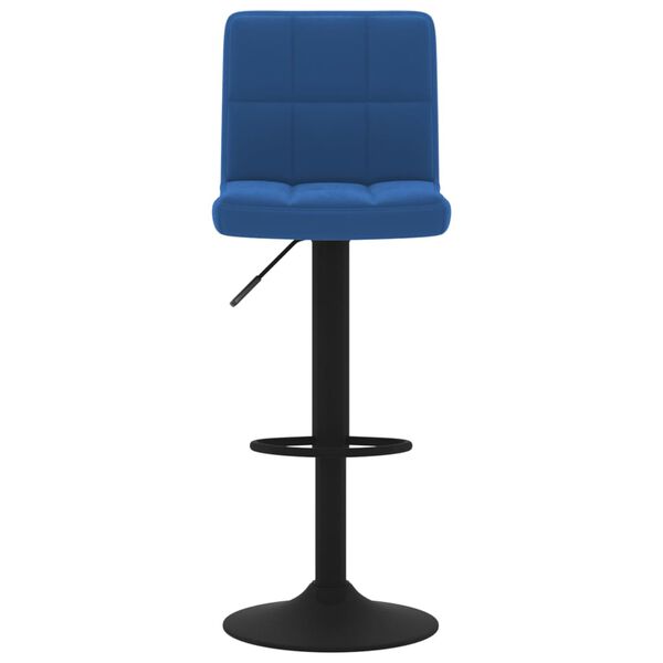 vidaXL Tabourets de bar lot de 2 bleu velours
