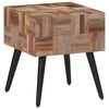 vidaXL Table d'appoint 40x40x45 cm teck de r&eacute;cup&eacute;ration massif