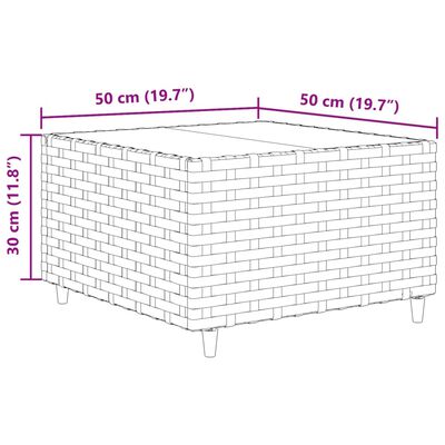 vidaXL Salon de jardin avec coussins 7 pcs marron résine tressée