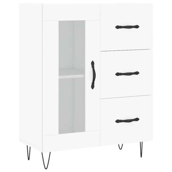 vidaXL Buffet blanc 69,5x34x90 cm bois d'ing&eacute;nierie