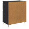 vidaXL Buffet Ch&ecirc;ne noir 60 x 35 x 70 cm Bois d'ing&eacute;nierie et fer