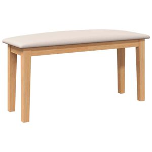 vidaXL Banc 90 cm bois massif caoutchouc