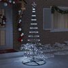 vidaXL Arbre de Noël LED Blanc froid 100 x 100 x 250 cm Métal