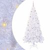 vidaXL Sapin de No&euml;l artificiel avec 300 LED Blanc 210 cm PVC et Acier
