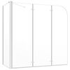vidaXL Enclos de bain 120x69x130 cm Verre tremp&eacute; Transparent