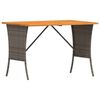vidaXL Table de jardin avec dessus en bois d'acacia gris 105x75x72 cm