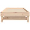 vidaXL Lit coulissant sans matelas 2x(90x200) cm Bois de pin massif