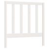 vidaXL T&ecirc;te de lit Blanc 95x4x100 cm Bois massif de pin