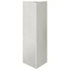 vidaXL Jardini&egrave;re triangulaire 30x26x75 cm acier inoxydable