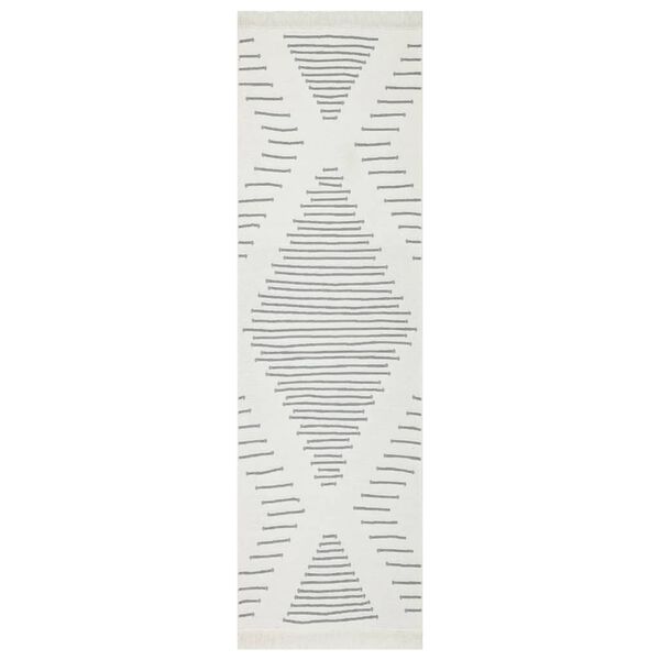 vidaXL Tapis Gris fonc&eacute; 80x300 cm Coton