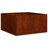 vidaXL Jardini&egrave;re rouill&eacute; 80x80x40 cm acier inoxydable