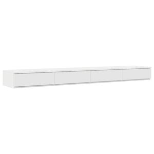 vidaXL Tiroirs de lit Blanc 200 x 36,5 x 16,5 cm Bois d'ing&eacute;nierie