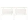 vidaXL T&ecirc;te de lit Blanc 205,5x4x100 cm Bois massif de pin