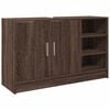 vidaXL Armoire d'&eacute;vier ch&ecirc;ne marron 90x29x55 cm bois d'ing&eacute;nierie