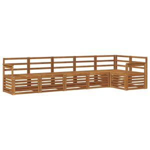 vidaXL Ensemble de canap&eacute;s d'ext&eacute;rieur 6 pc Naturel Polyester