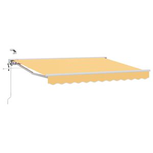 vidaXL Auvent r&eacute;tractable &eacute;lectrique Sable 4,5 &times; 3,5 m