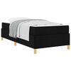 vidaXL Cadre de lit avec matelas Noir 80 x 200 cm tissu