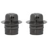 vidaXL Douilles de lampe 2 pcs noir brillant E27