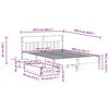 vidaXL Cadre de lit sans matelas 160x200 cm bois massif de pin