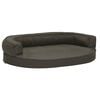 vidaXL Matelas de lit ergonomique pour chien 75x53 cm Aspect de lin