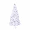 vidaXL Sapin de No&euml;l artificiel avec 300 LED Blanc 210 cm PVC et Acier
