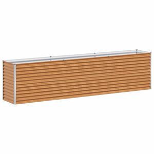 vidaXL Jardini&egrave;re sur&eacute;lev&eacute;e Marron Clair 290 x 50 x 68 cm