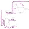 vidaXL Fauteuil inclinable de massage repose-pieds noir similicuir