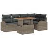 vidaXL Ensemble de canap&eacute; de jardin 6 pc Gris