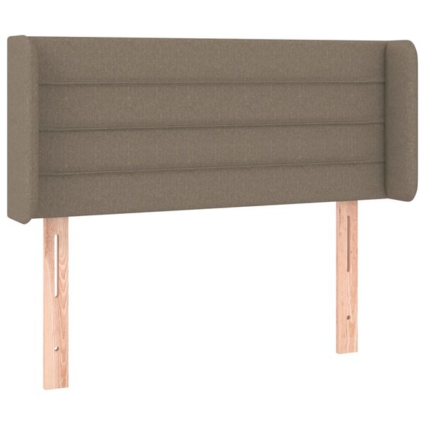 vidaXL T&ecirc;te de lit &agrave; LED Taupe 103x16x78/88 cm Tissu