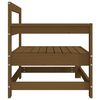 vidaXL Canap&eacute;s d'angle de jardin 2 pcs marron miel bois de pin solide