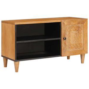 vidaXL Unites TV Marron Clair 80 x 33 x 46 cm Bois d'ing&eacute;nierie