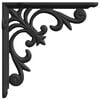 vidaXL Supports d'&eacute;tag&egrave;re murale 12 pc Noir 14,5 x 14,5 x 3 cm Acier