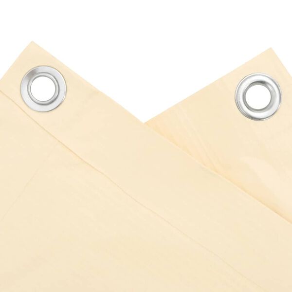 vidaXL Écran d'intimité de balcon crème 800x75 cm PVC