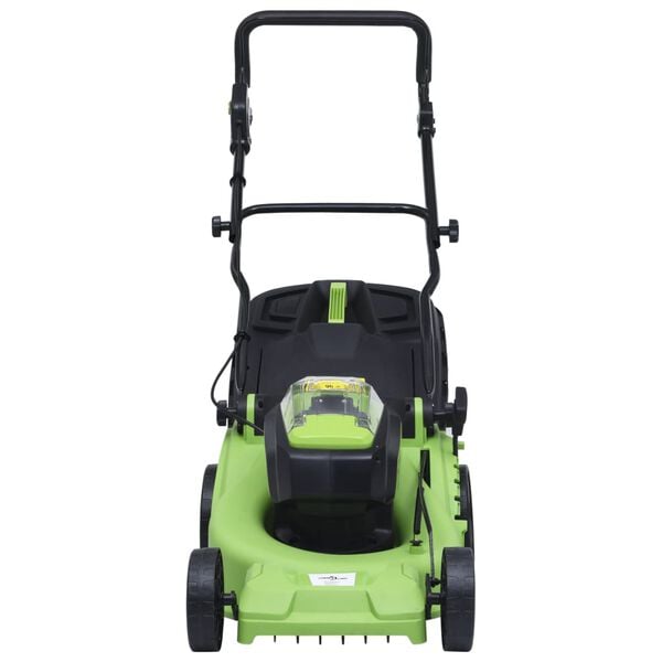 vidaXL Tondeuse &agrave; gazon sans fil avec 2 bloc-piles 20V 2000 mAh Li-ion