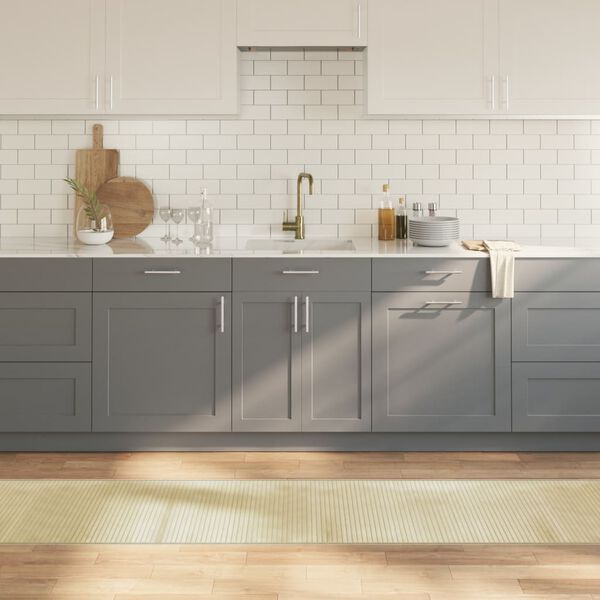 vidaXL Tapis rectangulaire naturel clair 60x300 cm bambou