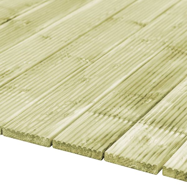 vidaXL Panneaux de terrasse 16 pcs 2,32 m&sup2; 1 m Pin massif impr&eacute;gn&eacute;