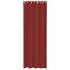 vidaXL Rideaux en voile avec &oelig;illets 2 pcs rouge bordeaux