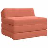 vidaXL Canap&eacute;-lit pliable Rouge orange 200 x 70 x 10 cm