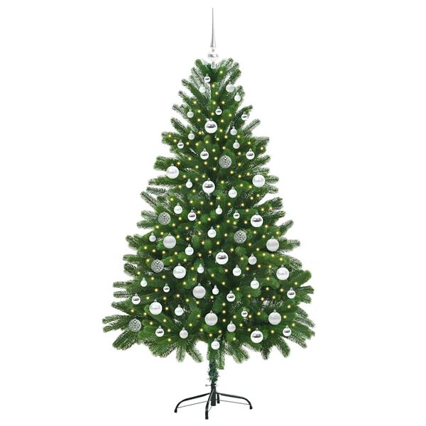 vidaXL Sapin de No&euml;l avec 300 LED avec support Vert 180 cm PE