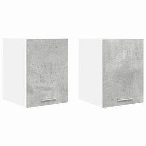 vidaXL Armoire suspendue 2 pcs Gris b&eacute;ton et Blanc 30 x 31 x 40 cm